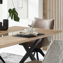 X-Fuß Tisch & Drehstühle Set - Niam (siebenteilig)^Wohnen New