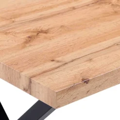 X-Fuß Tischgruppe mit Polsterstühlen - Fanita (fünfteilig)^Wohnen Clearance