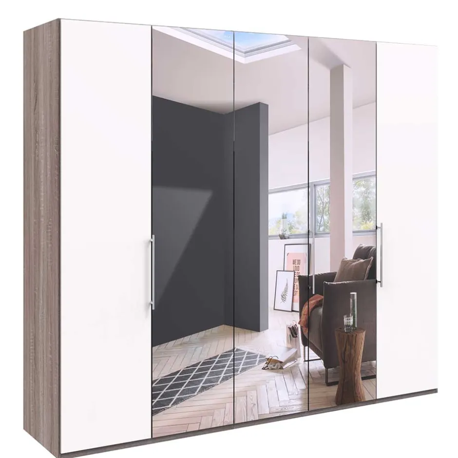 XL Kleiderschrank mit Spiegel - Tivierto^Wohnen Outlet