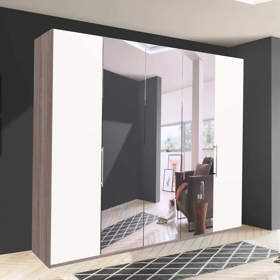 XL Kleiderschrank mit Spiegel - Tivierto^Wohnen Outlet