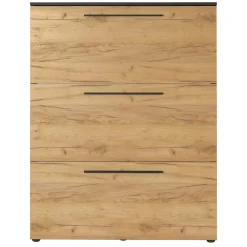 Wohnen 100x129x19 3 Klappen Schuhschrank in Wildeiche NB - Catrizia