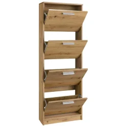 Wohnen 55x157x21 4 Klappen Schuhschrank modern - Atia