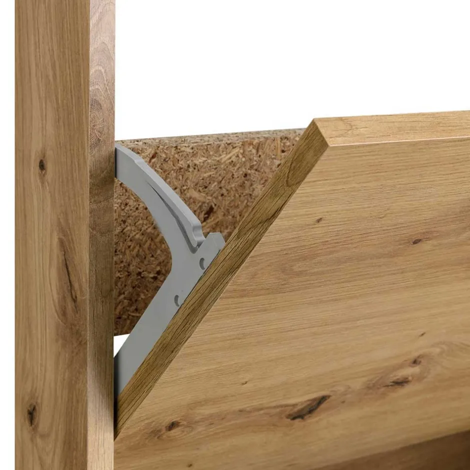 Wohnen 55x157x21 4 Klappen Schuhschrank modern - Atia