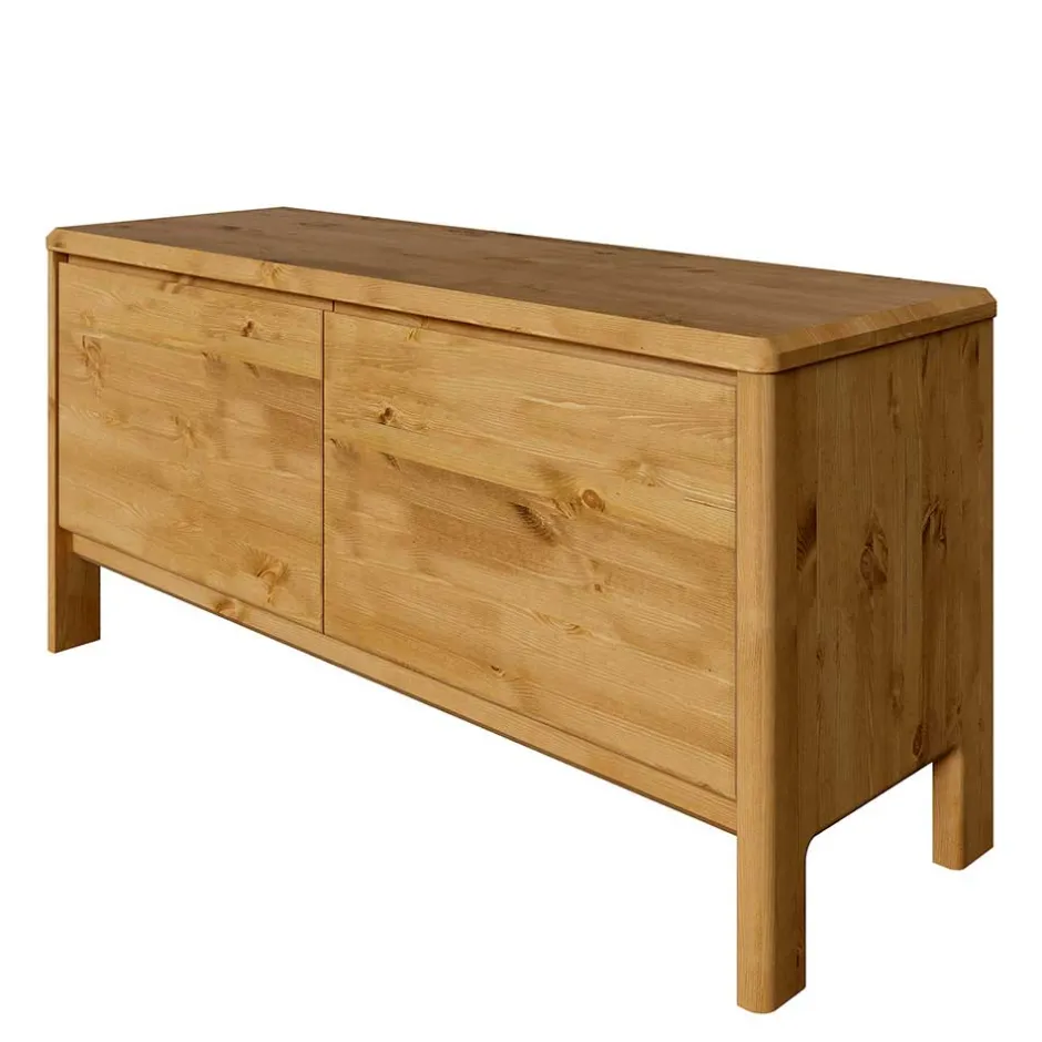 Wohnen 98x48x34 2 Schubladen Kommode aus Kiefer - Etvina