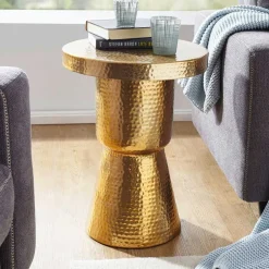 Wohnen 43x59x43 Alu Beistelltisch handgearbeitet - Dresconio