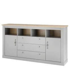 198x104x44 Anrichte in Lichtgrau & Eiche Optik - Buleta^Wohnen Best