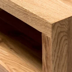 Wohnen 180x75x45 Asteiche Sideboard mit Metallfüßen - Ventida