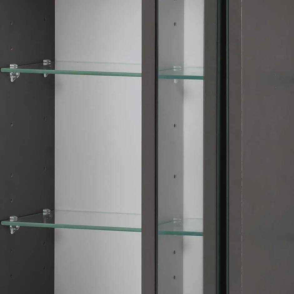 Wohnen 80x64x20 Bad Hängeschrank mit Spiegeltüren - Dastroz