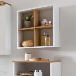 Wohnen 41x49x21 Bad Wandregal mit 4 Fächern - Utiona