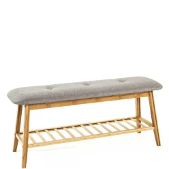 100x44x30 Bambus Bank in Naturfarben - Ponzas^Wohnen Discount