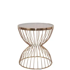 50x57x50 Beistelltisch aus Metall Rosegold - Ostranca^Wohnen Discount