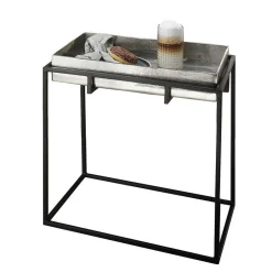 57x59x32 Beistelltisch mit hohem Rand - Bargas^Wohnen Clearance