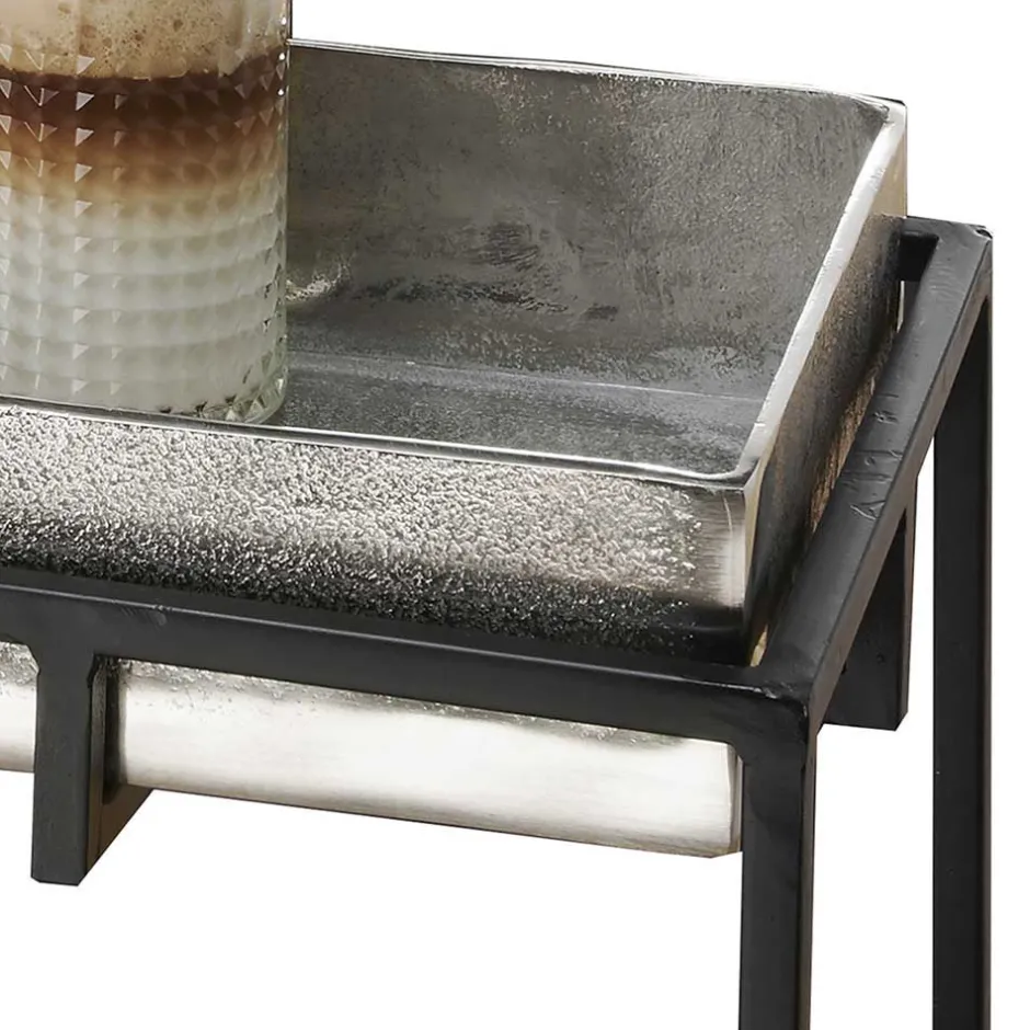 57x59x32 Beistelltisch mit hohem Rand - Bargas^Wohnen Clearance