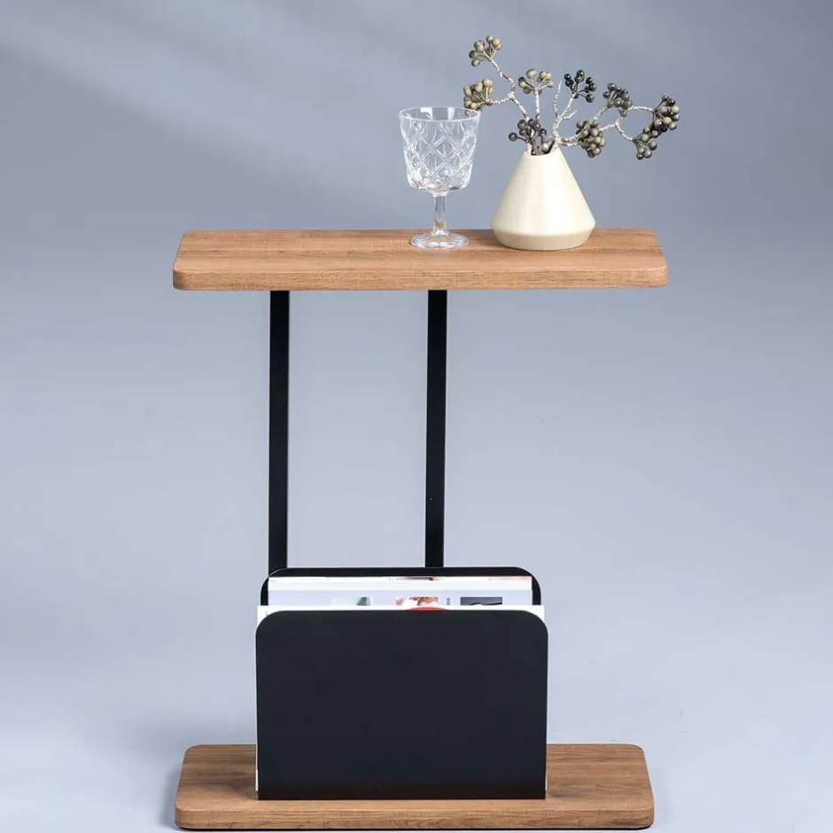 Wohnen 50x60x20 Beistelltisch mit Zeitungsständer - Gruskom