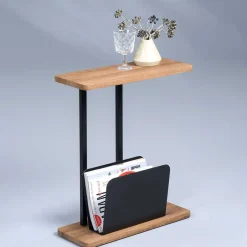Wohnen 50x60x20 Beistelltisch mit Zeitungsständer - Gruskom