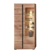 90x203x38 Beleuchtete Vitrine teilmassiv - Mattadore^Wohnen New