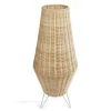 30x70x30 Bodenleuchte aus Rattan Geflecht in Beige - Jannios^Wohnen Discount