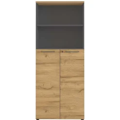 Wohnen 80x197x40 Büro Aktenschrank mit 2 Fächern - Ovgunia