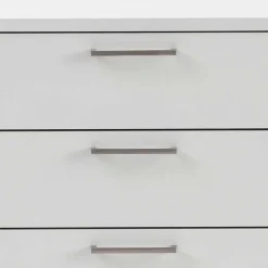 Wohnen 80x84x41 Büro Kommode in Lichtgrau - Bowsla