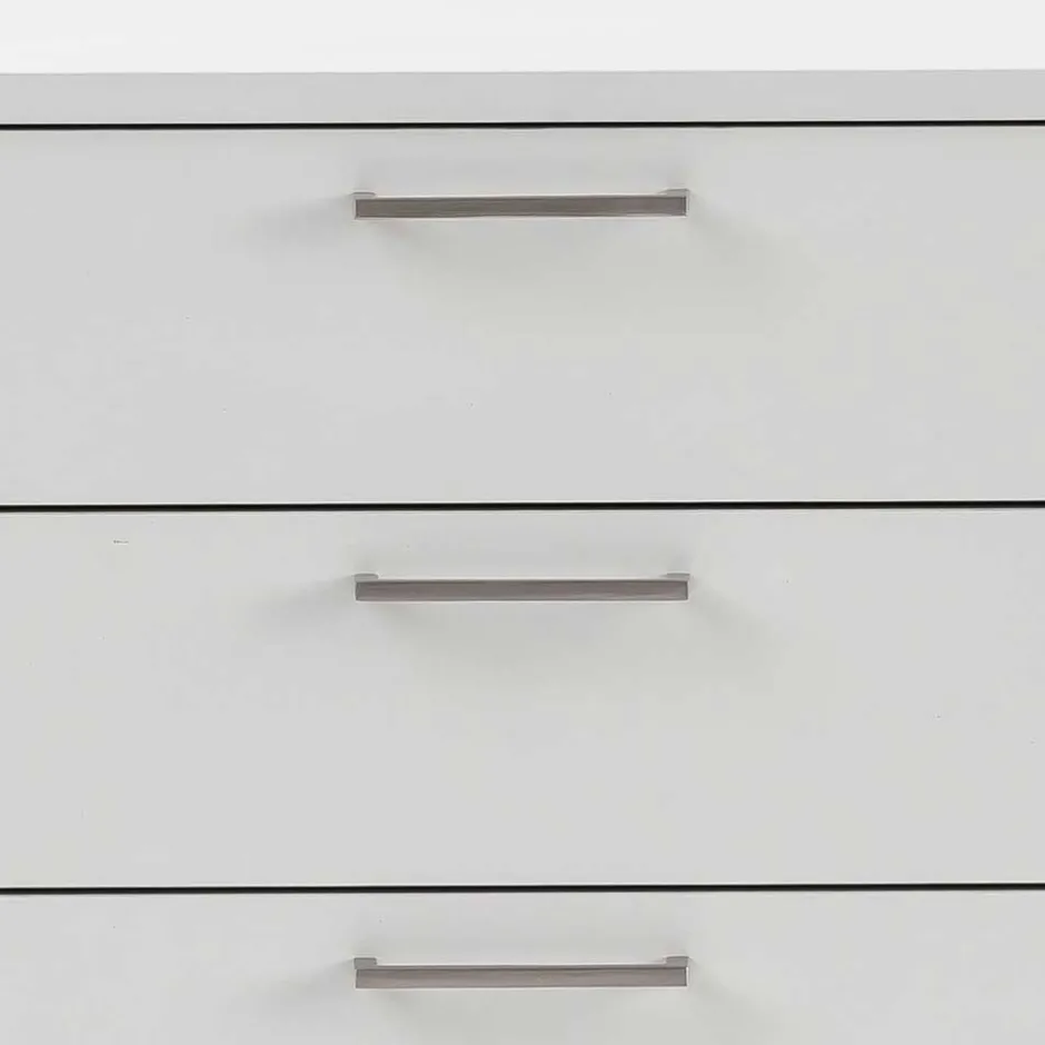 Wohnen 80x84x41 Büro Kommode in Lichtgrau - Bowsla