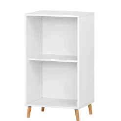 Wohnen 51x185x41 Büro Regal Schrank in Weiß - Obtin