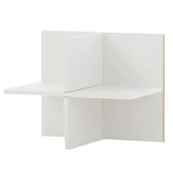 Wohnen 51x185x41 Büro Regal Schrank in Weiß - Obtin