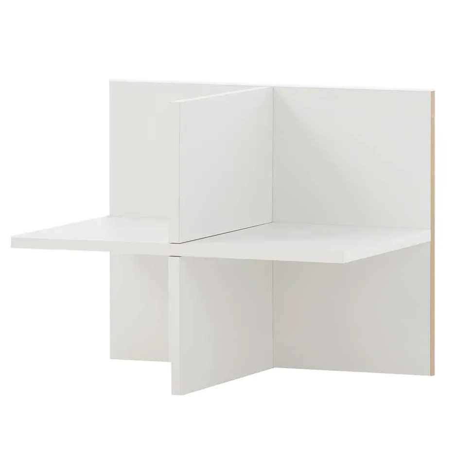 Wohnen 51x185x41 Büro Regal Schrank in Weiß - Obtin