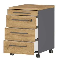 42x61x49 Büro Rollcontainer mit Utensilienfach - Ovgunia^Wohnen Sale