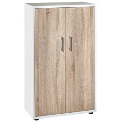 Wohnen 65x111x35 Büroschrank mit Doppeltür & Bügelgriffen - Garian