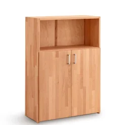 Wohnen 80x112x33 Buchenholz Aktenschrank mit Fach - Bash