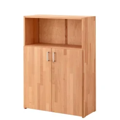 Wohnen 80x112x33 Buchenholz Aktenschrank mit Fach - Bash