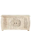 166x85x40 cm Akazie Sideboard in White Wash - Omie^Wohnen Hot