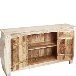 166x85x40 cm Akazie Sideboard in White Wash - Omie^Wohnen Hot