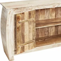 166x85x40 cm Akazie Sideboard in White Wash - Omie^Wohnen Hot