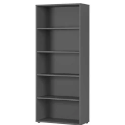 Wohnen 80x197x40 cm Aktenregal in Dunkelgrau - Noel