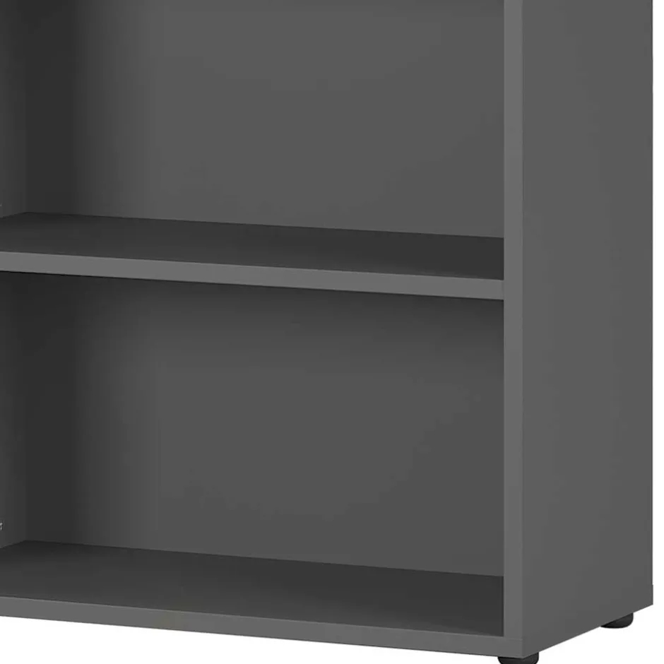 Wohnen 80x197x40 cm Aktenregal in Dunkelgrau - Noel