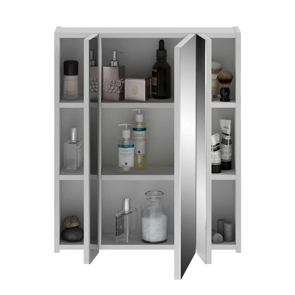 60x70x18 cm Bad Spiegelschrank 3-türig - Whale^Wohnen Online
