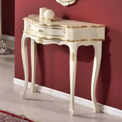 88x75x34 cm Barock Konsolentisch halbrund - Iviada^Wohnen Clearance