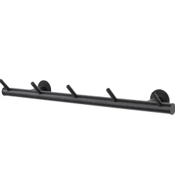 55x8x13 cm Garderobe aus Stahl in Schwarz - Yanathon^Wohnen Clearance