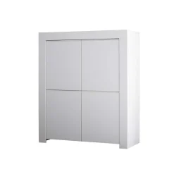 110x140x42 cm Highboard in Weiß lackiert - Mikes^Wohnen New