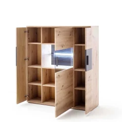 120x134x37 cm Highboard mit drei Türen - Vecenda^Wohnen Outlet