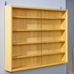 80x60x10 cm Hängevitrine Sammelvitrine 2-türig - Grands^Wohnen Clearance