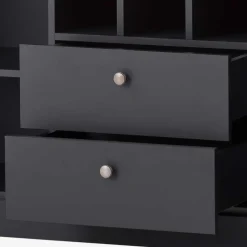 Wohnen 104x169x45 cm Hohe Kommode mit Flaschenfächern - Lionel