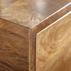 Wohnen 40x76x35 cm Hohe Nachtkommode mit einer Schublade - Kanados