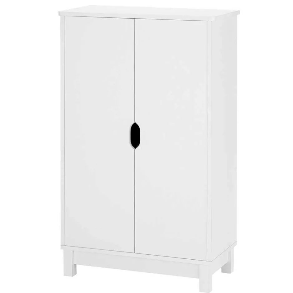 60x100x30 cm Kleiner Schrank in Weiß - 2-türig - Fenya^Wohnen Sale