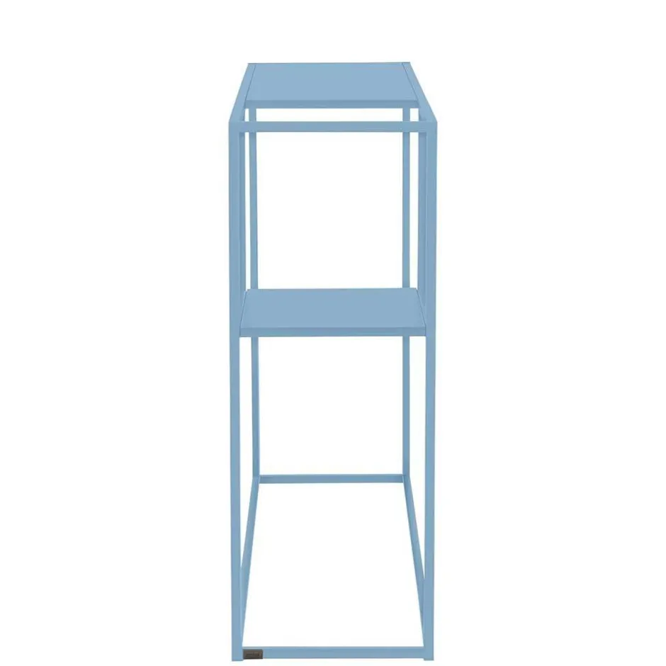 Wohnen 100x80x30 cm Konsolentisch in Blau Petrol - Filax