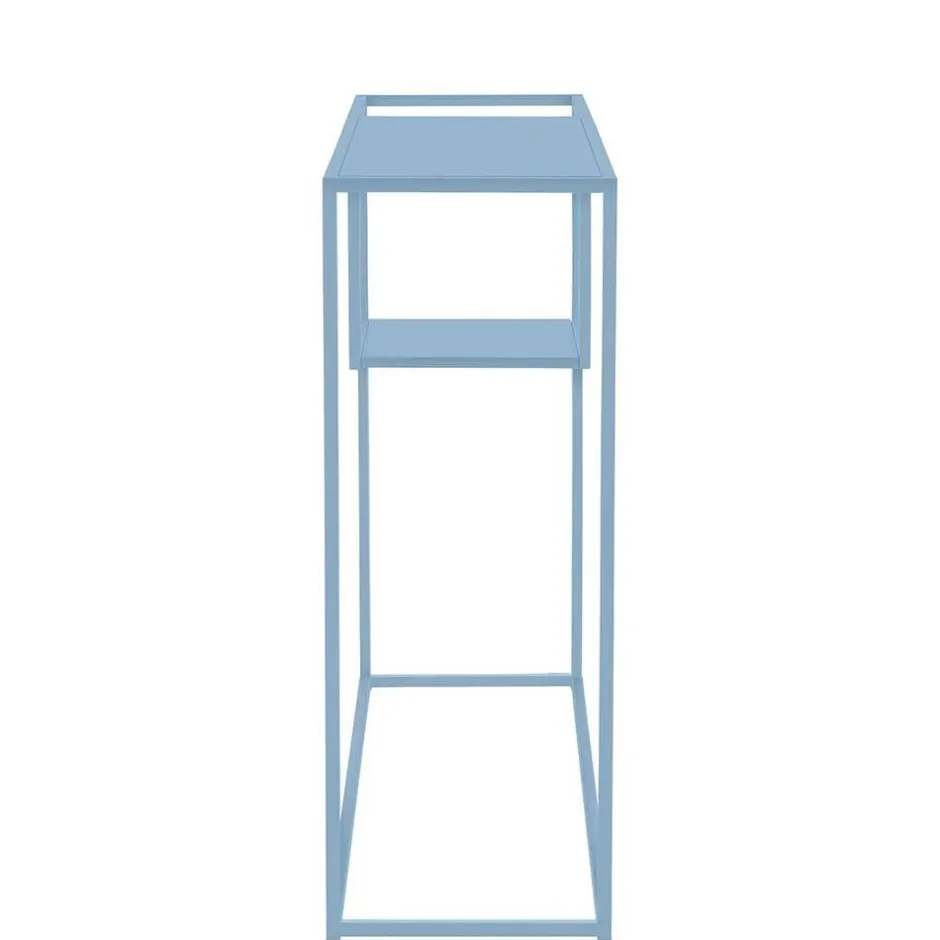 Wohnen 100x80x30 cm Konsolentisch in Blau Petrol - Filax