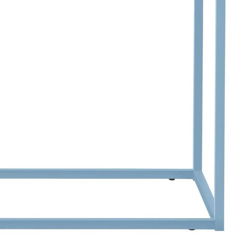 Wohnen 100x80x30 cm Konsolentisch in Blau Petrol - Filax