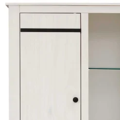 75x170x35 cm Landhaus Schrank in Weiß - Manduza^Wohnen Outlet