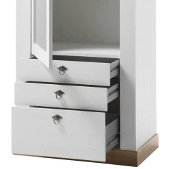 82x204x44 cm Landhaus Vitrine mit Glastür - Diatara^Wohnen Best